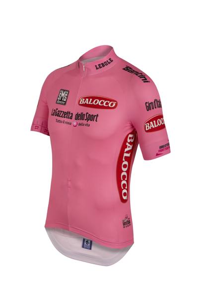 Presentate a Pitti Uomo le maglie del Giro d&#39;Italia 2015 dei leader delle classifiche individuali. La maglia rosa - Balocco del leader della classifica generale